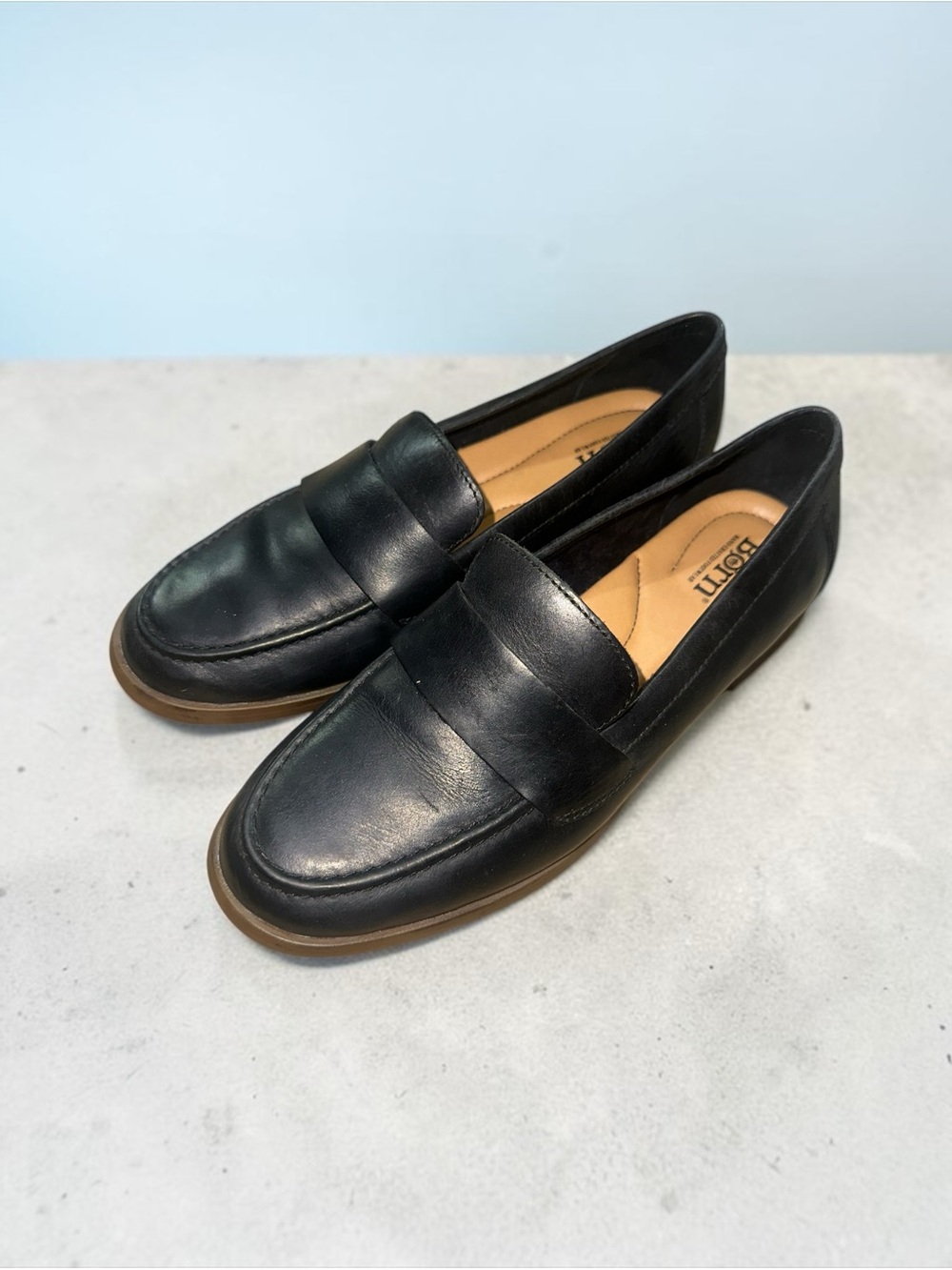 BORN Apron Toe Penny Loafer